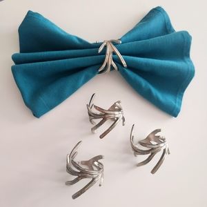 Napkin Rings "Silver Branches"